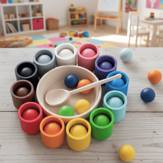 TinkerTots Lab – Farbenfrohes Montessori-Lernspiel für kreative Kinder