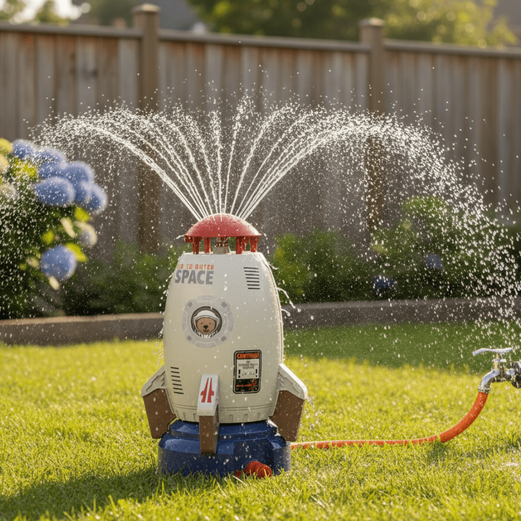 SommerWirbel – Rotierendes Wasserspielzeug für unbeschwerten Gartenspaß