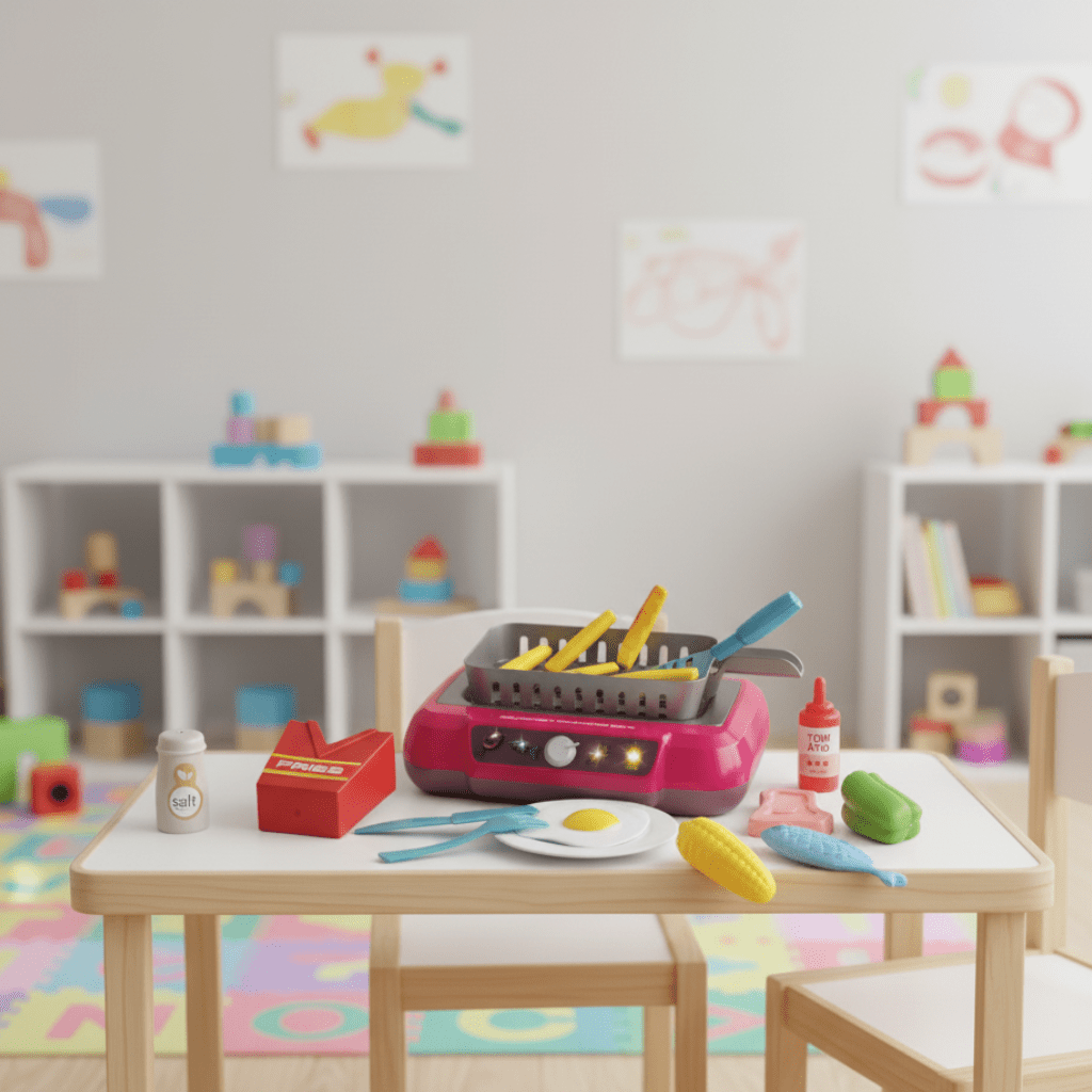 LittleChef Set – Farbenfrohes Kinder-Küchenset mit Zubehör für fantasievolles Rollenspiel
