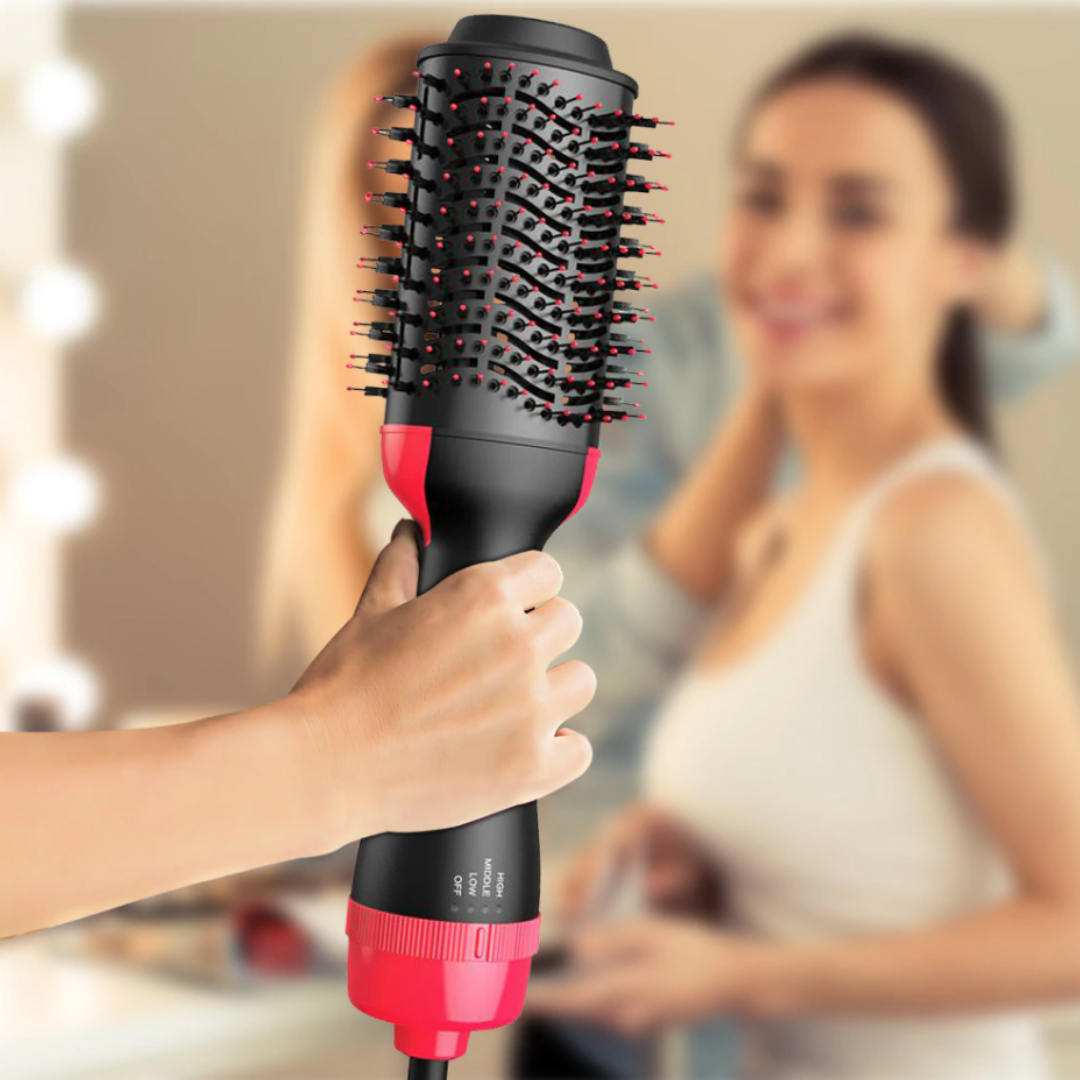 MELLA PROSTYLE – Secador y alisador de cabello 4 en 1 para volumen y brillo