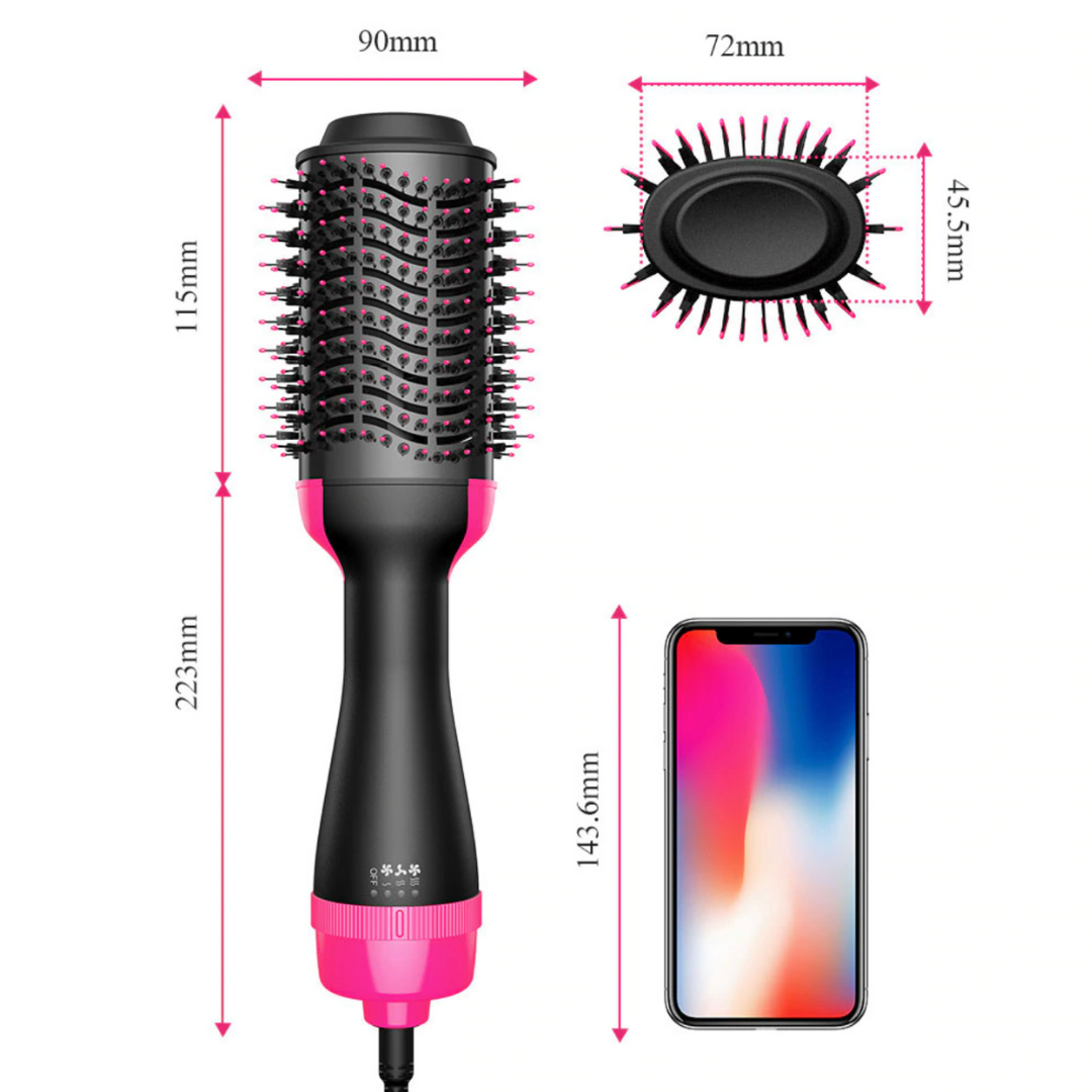 MELLA PROSTYLE – Secador y alisador de cabello 4 en 1 para volumen y brillo