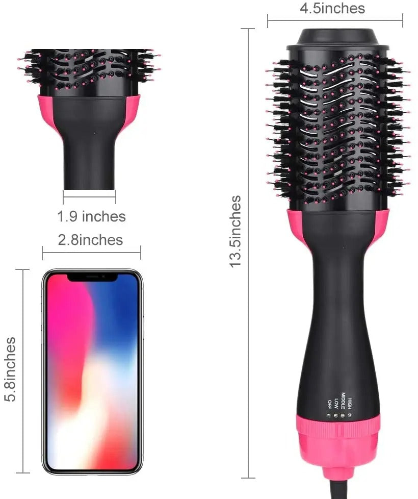 MELLA PROSTYLE – Secador y alisador de cabello 4 en 1 para volumen y brillo