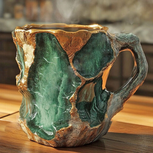 Cristal mineral – Elegante taza de café de cristal para beber con estilo