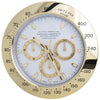 LUMITIME – Orologio da parete moderno e silenzioso con cornice in acciaio inox e lancette luminose (33 cm)
