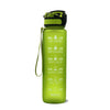 Motivations-Wasserflasche mit Zeitangaben