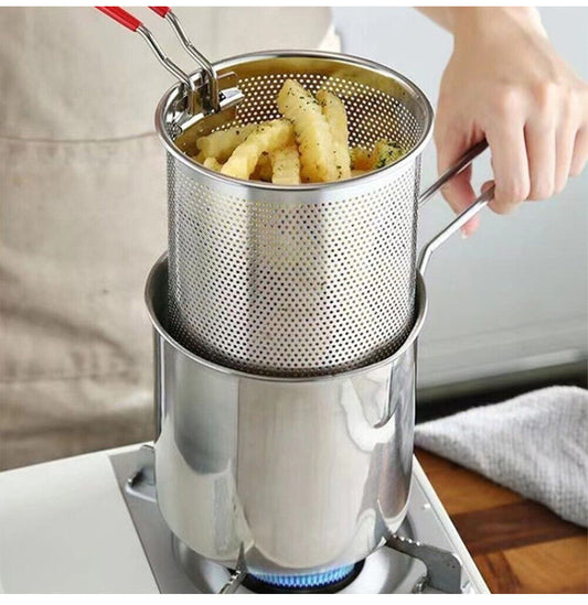CRISPYFRY – Friteuse en acier inoxydable pour une friture faible en graisse et une cuisson polyvalente