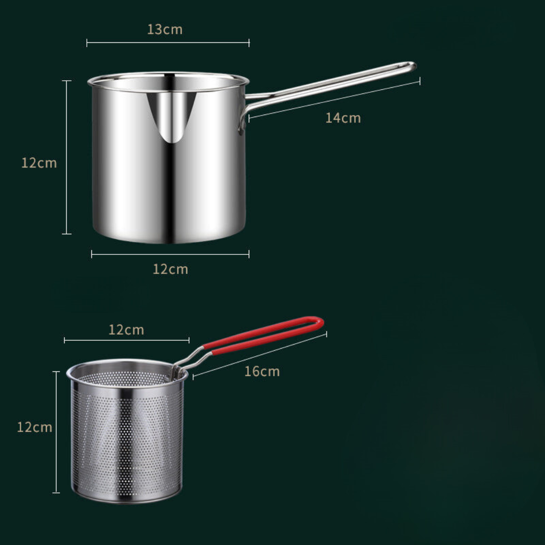 CRISPYFRY – Friteuse en acier inoxydable pour une friture faible en graisse et une cuisson polyvalente