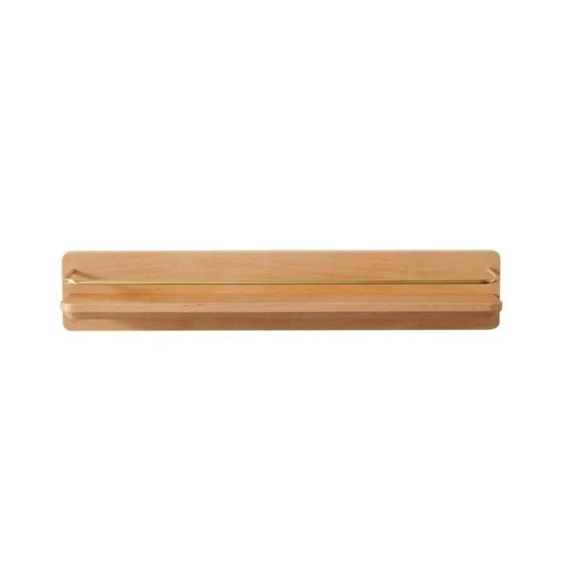 NATURAELLO – Bambus-Wandgarderobe mit Ablage & stabilen Haken 10