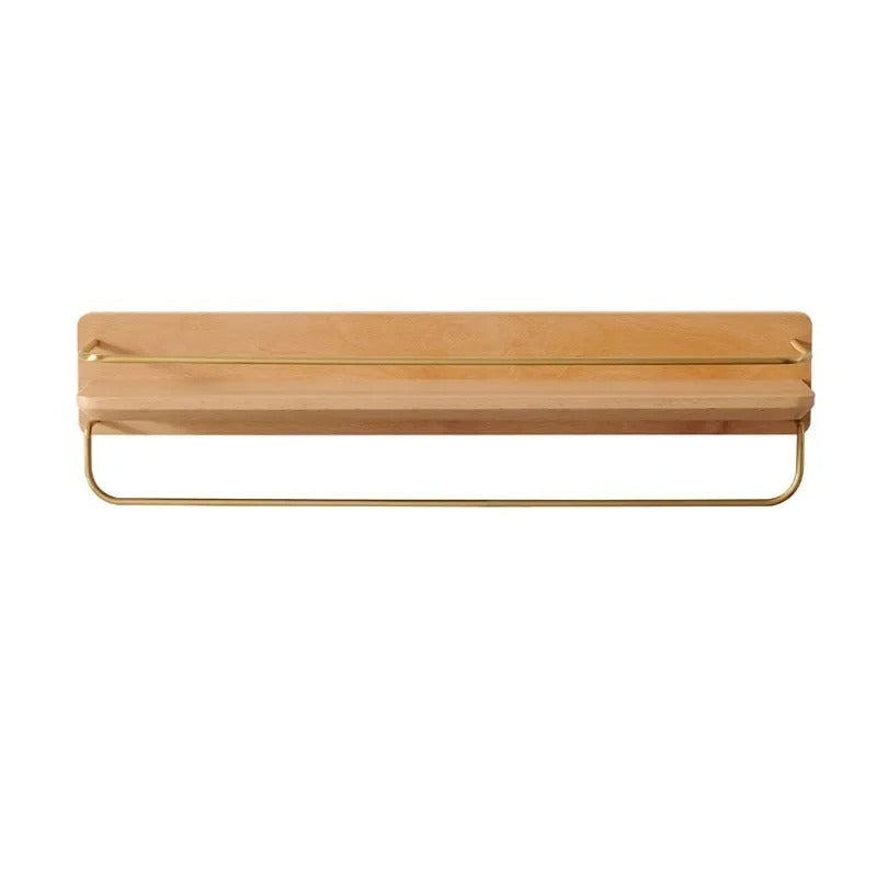 NATURAELLO – Bambus-Wandgarderobe mit Ablage & stabilen Haken 11