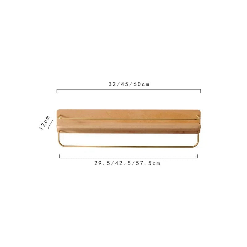 NATURAELLO – Bambus-Wandgarderobe mit Ablage & stabilen Haken 15
