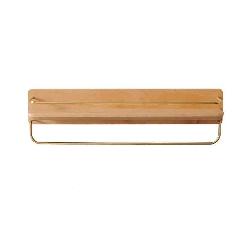 NATURAELLO – Bambus-Wandgarderobe mit Ablage & stabilen Haken 7