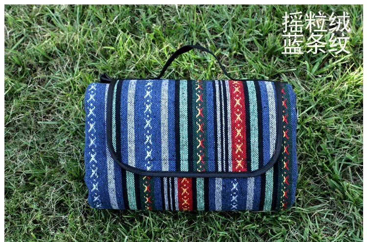 MANTA DE EXTERIOR – Manta de picnic impermeable con diseño étnico para camping y excursiones