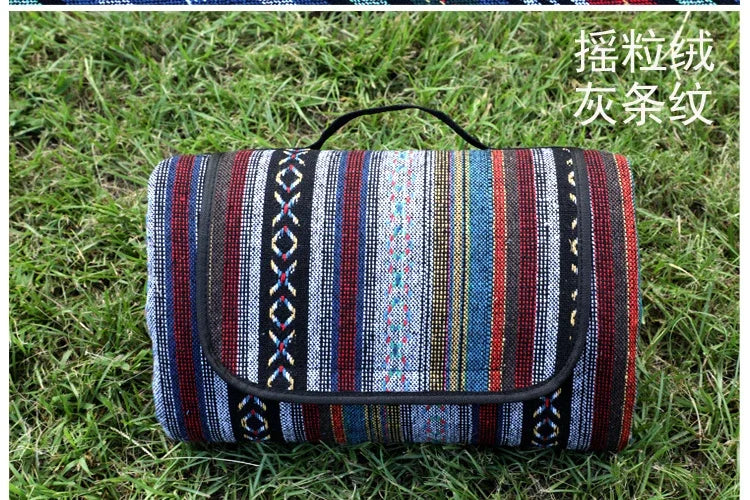 MANTA DE EXTERIOR – Manta de picnic impermeable con diseño étnico para camping y excursiones