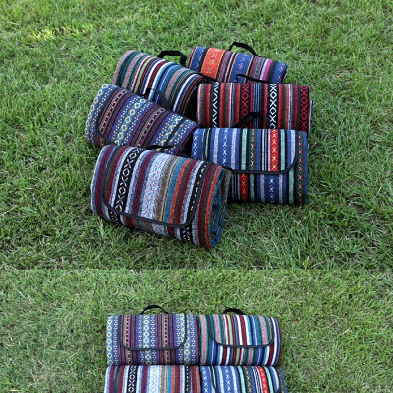 MANTA DE EXTERIOR – Manta de picnic impermeable con diseño étnico para camping y excursiones