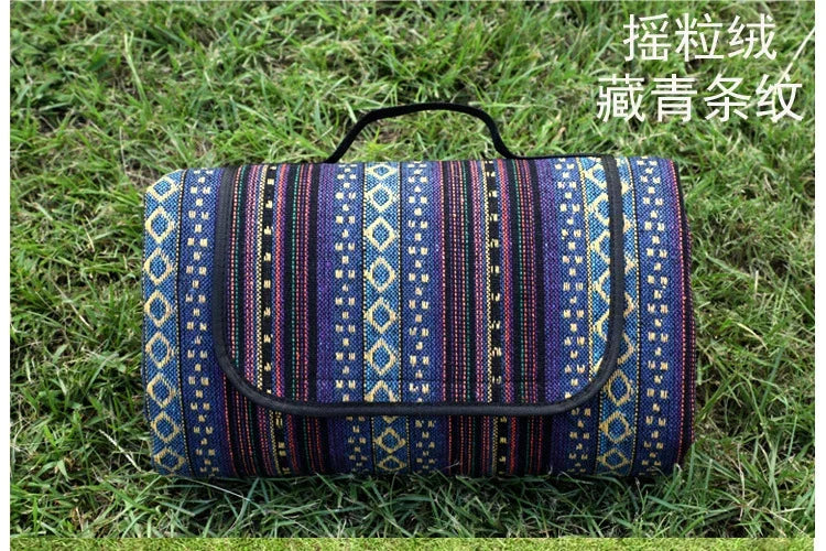 MANTA DE EXTERIOR – Manta de picnic impermeable con diseño étnico para camping y excursiones