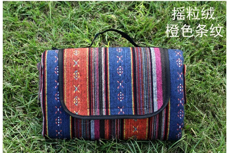 MANTA DE EXTERIOR – Manta de picnic impermeable con diseño étnico para camping y excursiones