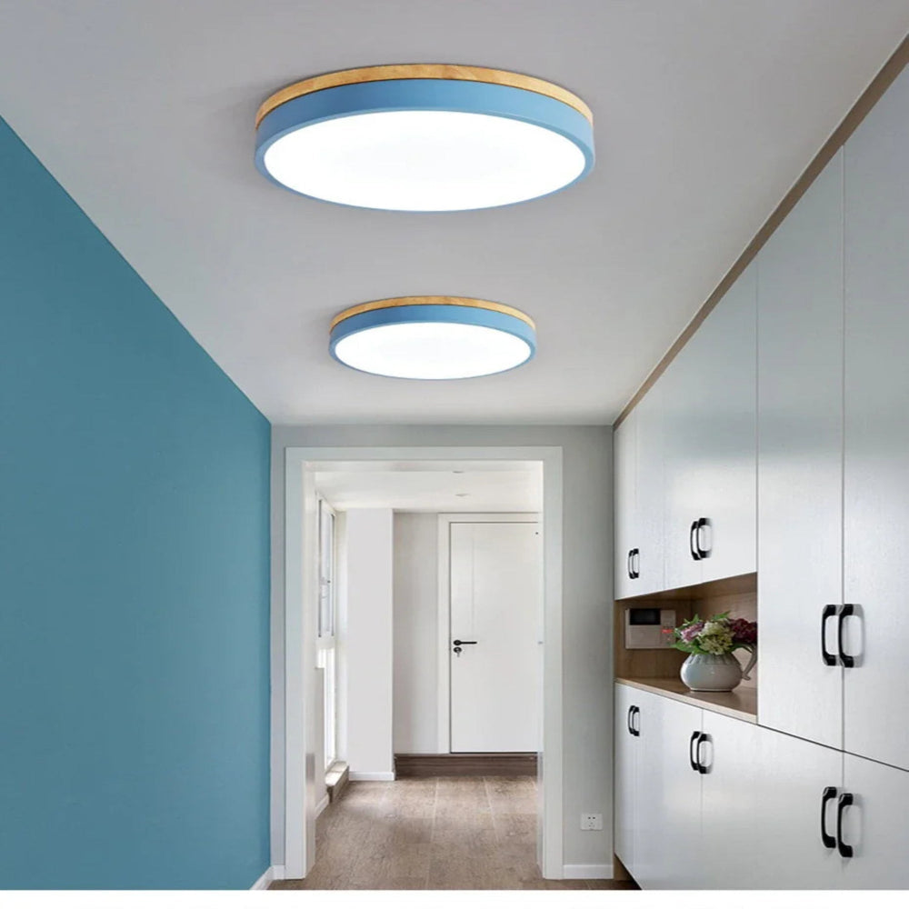 NORDLUMINA LIGHT – Lampada da soffitto in legno naturale – Design scandinavo per cucina, camera da letto e soggiorno