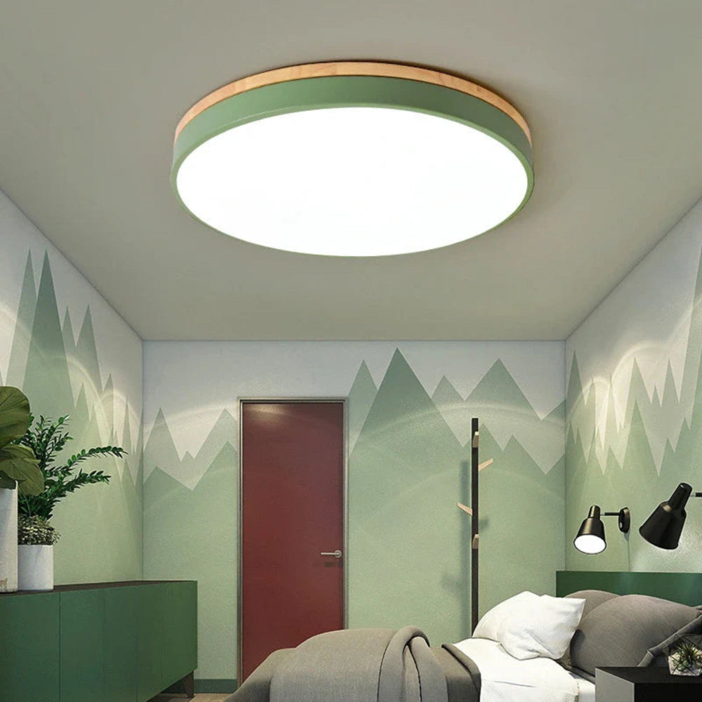 NORDLUMINA LIGHT – Lampada da soffitto in legno naturale – Design scandinavo per cucina, camera da letto e soggiorno