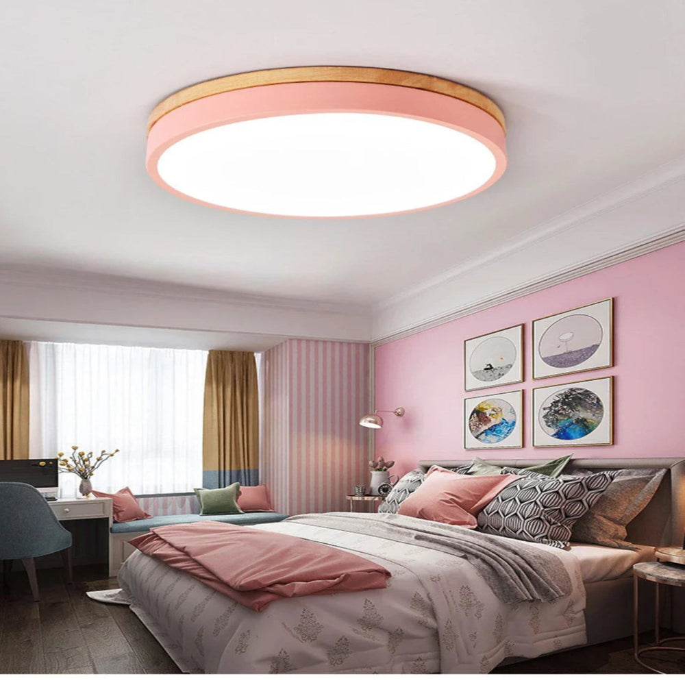 NORDLUMINA LIGHT – Lampada da soffitto in legno naturale – Design scandinavo per cucina, camera da letto e soggiorno