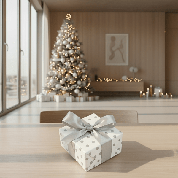 Nachhaltiges Geschenkpapier Set - Recycelbares Geschenkpapier Rolle mit Satinband für Weihnachten und besondere Anlässe 3