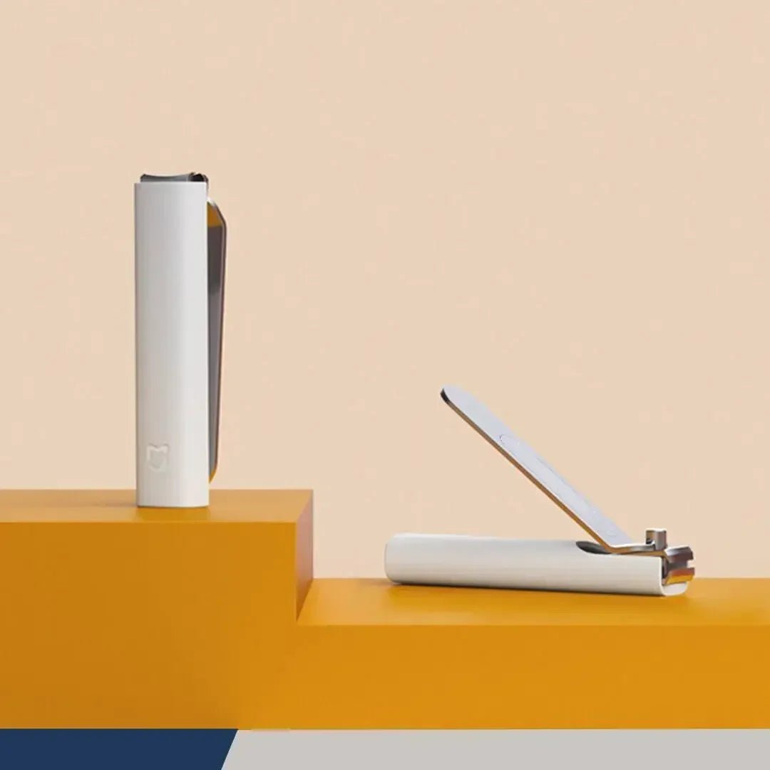 STEELTRIM – Cortauñas con lima y protector contra salpicaduras