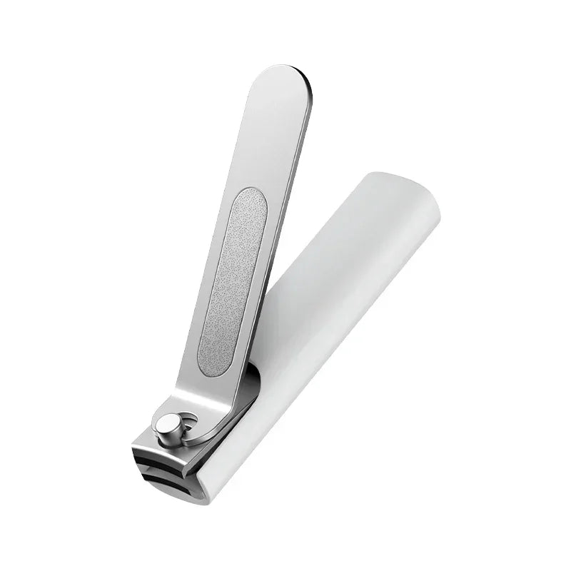 STEELTRIM – Cortauñas con lima y protector contra salpicaduras