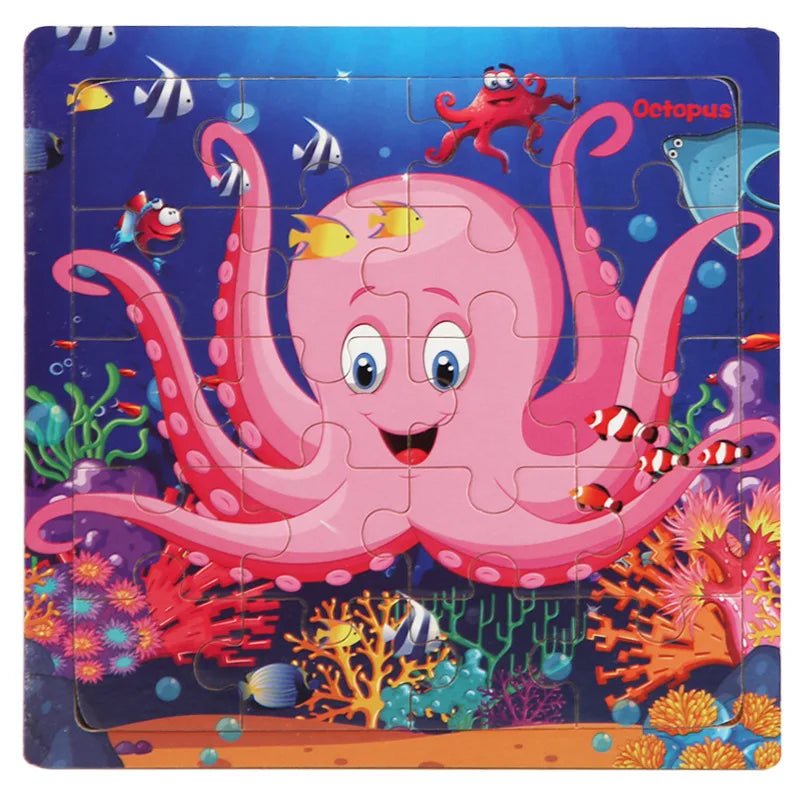 JIGGLESNAP – 3D Holzpuzzle für frühkindliches Lernen