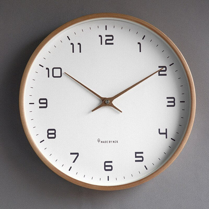 NordicTimber – Reloj de pared de madera elegante para un hogar moderno