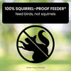 NutriGuard – Mangeoire à oiseaux anti-écureuil avec distributeur de nourriture à commande de poids