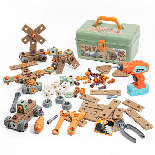 BuildMaster – Giocattolo da costruzione con oltre 100 pezzi di utensili per piccoli costruttori