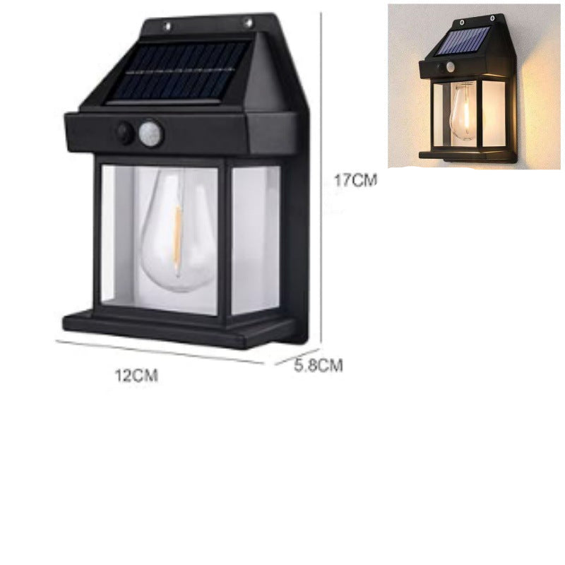 Elegante Outdoor Solar Wandleuchte mit Bewegungsmelder