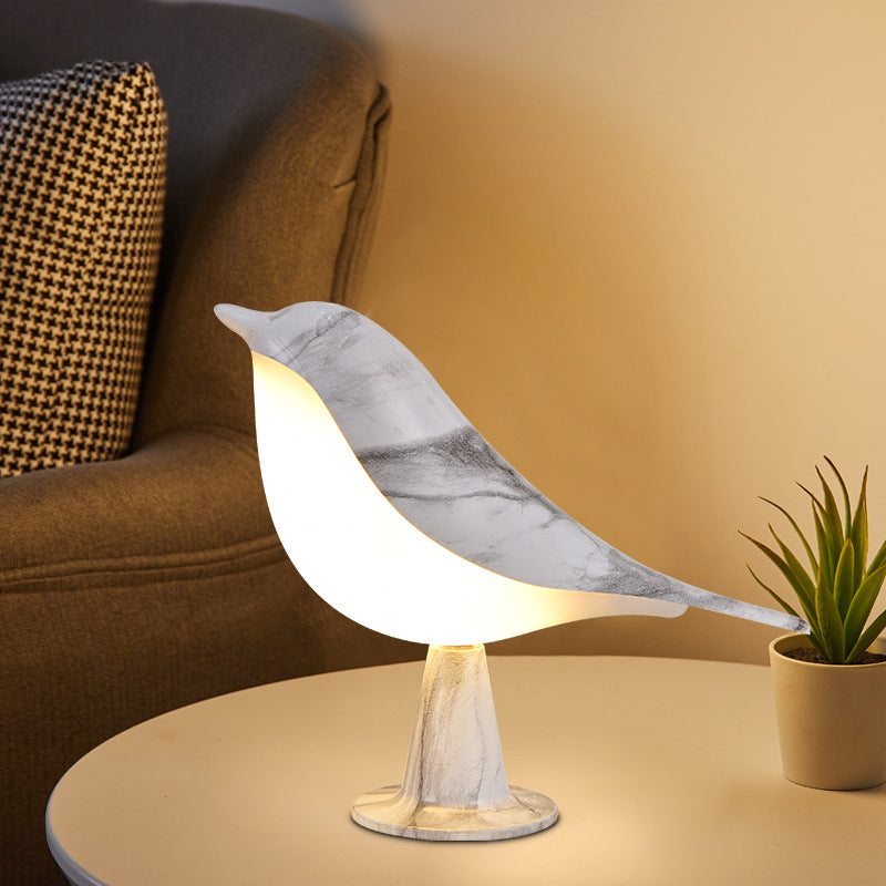 Elegante Vogel Lampe mit 3 Leuchtstufen