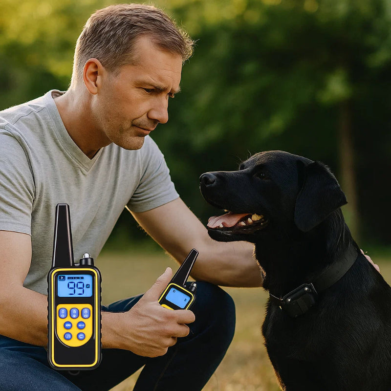 OBEDIMAX – Wasserdichtes Hundetrainingshalsband mit Fernbedienung und 3 Trainingsmodi 1