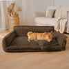 Snoozy Dream Orthopedisch Hondenbed – Gewrichtsvriendelijk Hondenkussen met Hoofdkussen & Zachte Bekleding