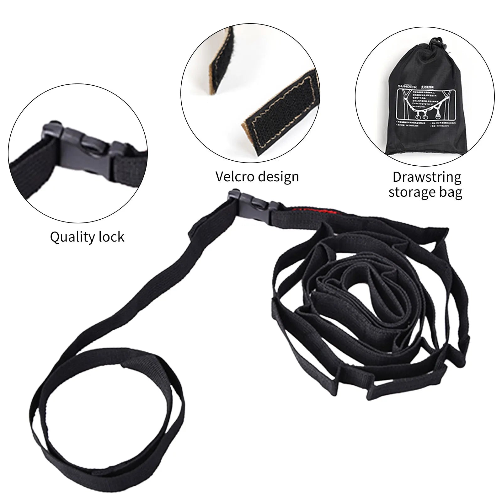 Cordón para exteriores – Cuerda colgante ajustable para camping y senderismo
