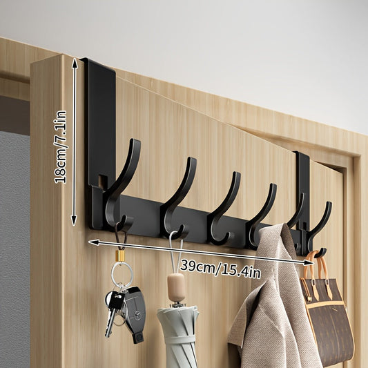 GANCHO PARA COLGAR SOBRE LA PUERTA – Gancho de puerta de aluminio que ahorra espacio para un almacenamiento con estilo