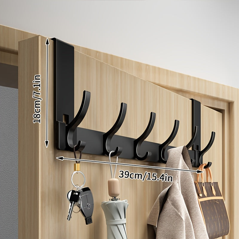 GANCHO PARA COLGAR SOBRE LA PUERTA – Gancho de puerta de aluminio que ahorra espacio para un almacenamiento con estilo