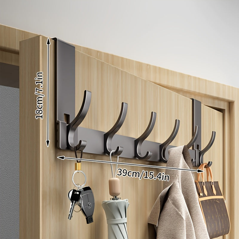 GANCHO PARA COLGAR SOBRE LA PUERTA – Gancho de puerta de aluminio que ahorra espacio para un almacenamiento con estilo