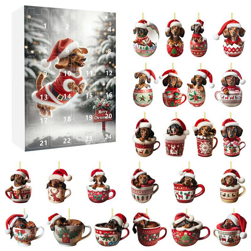 PAWJOY – 24-Tage-Weihnachts-Adventskalender mit Dackel-Zubehör 7