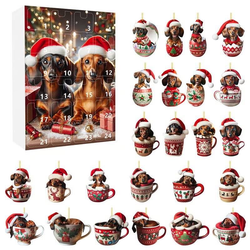 PAWJOY – 24-Tage-Weihnachts-Adventskalender mit Dackel-Zubehör 8