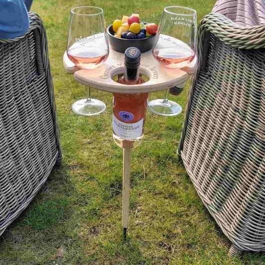 Mesa de vino PICKY – Mesa de vino portátil para picnic y disfrute al aire libre