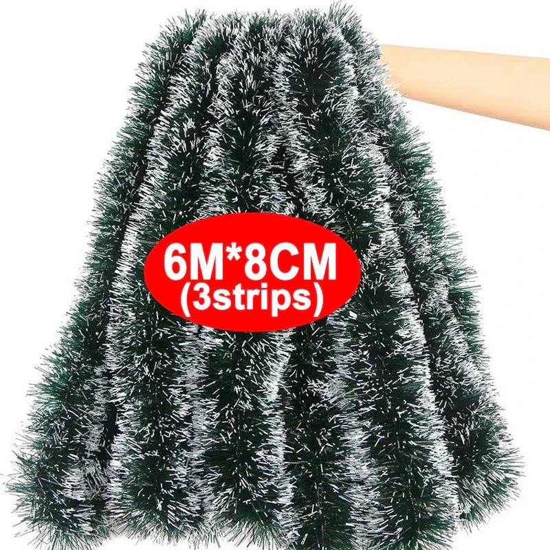 PINEWRAP – Hochwertiges grünes Weihnachtsdekoband für Kränze und Baumschmuck 9