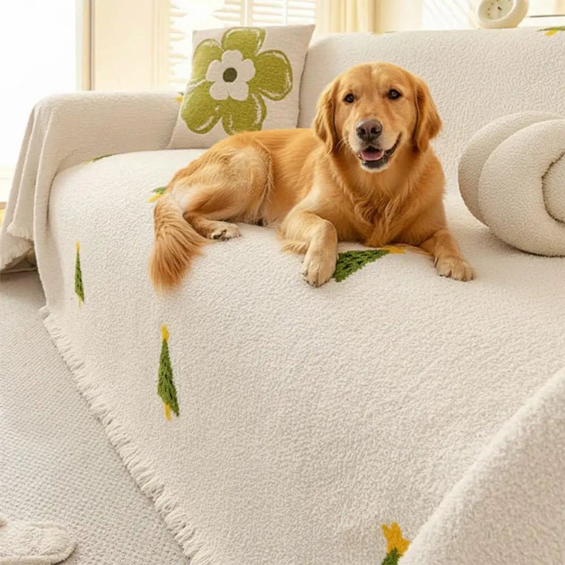 PLUSHGROVE – Weihnachts-Plüsch-Sofadecke mit festlichem Baumdesign und ultraweichem Komfort 1