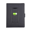 POWERFOLIO – A5-Notizbuch aus Leder mit integriertem kabellosen Ladegerät 0