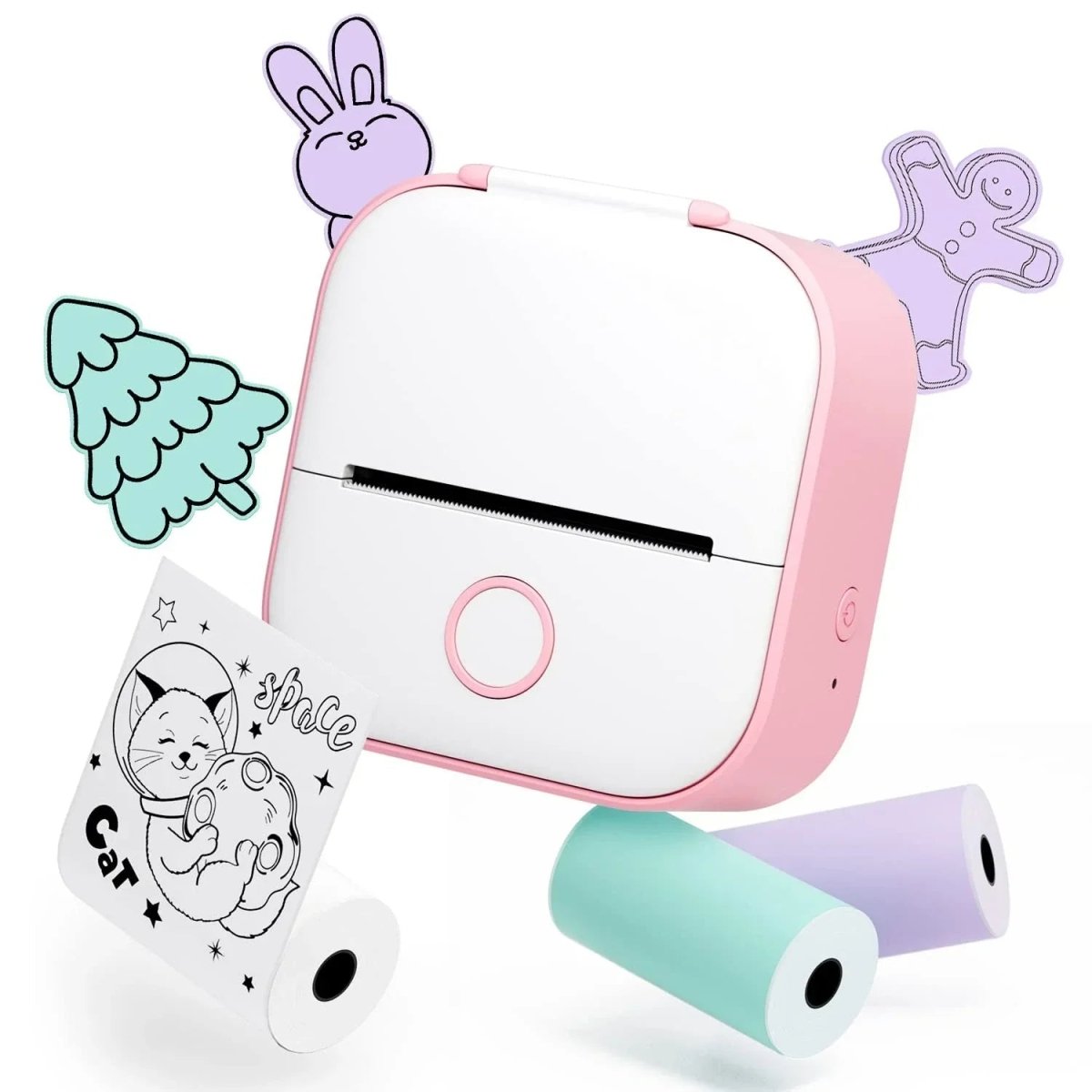 PrintAura Mini-Taschendrucker | Impresora térmica portátil sin tinta para fotos, notas y documentos