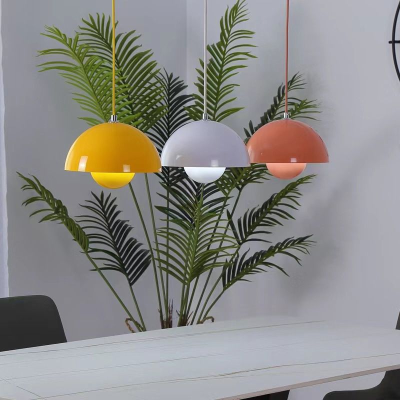 Lampada a sospensione – Lampada a sospensione minimalista con luce LED bianco caldo per ambienti abitativi rilassanti