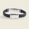 FORTIVO – Leder- und Edelstahl-ID-Armband mit Gravur