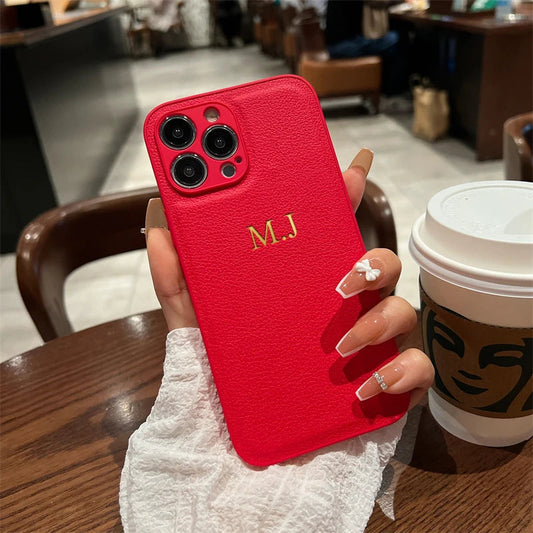 CASEVION – Personalisierte Lederhülle für iPhone 11–17 Pro Max