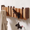 PIANOHOOK – Perchero de madera hecho a mano en estilo piano para un almacenamiento elegante en la pared