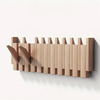 PIANOHOOK – Perchero de madera hecho a mano en estilo piano para un almacenamiento elegante en la pared